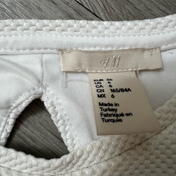 H&M Off White Crop Top Size 6 - Picture 5 of 11